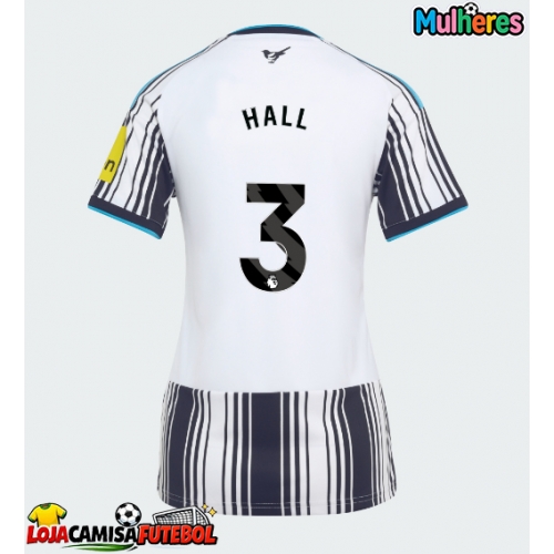 Camisa de Futebol Newcastle United Lewis Hall #3 Equipamento Principal Mulheres 2026-27 Manga Curta